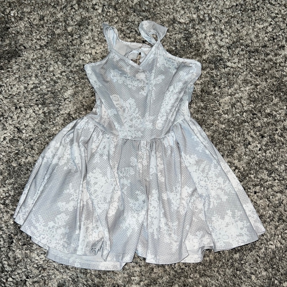 Gray and White Joyfolie Romper
